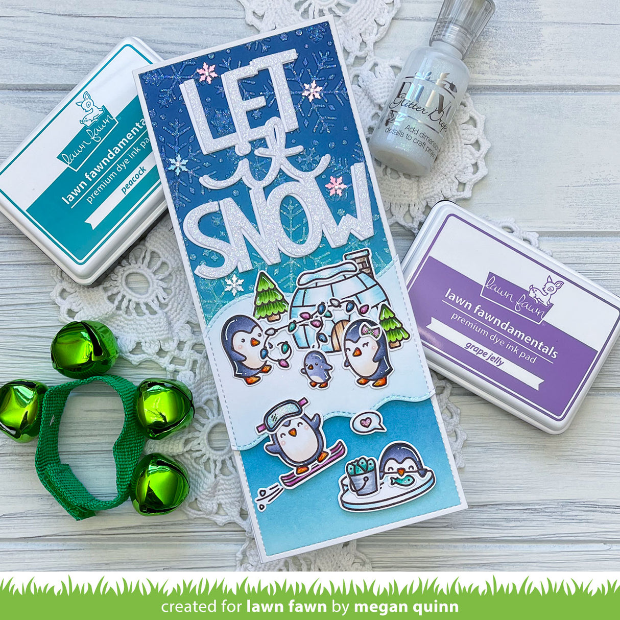 snowflake background stencils