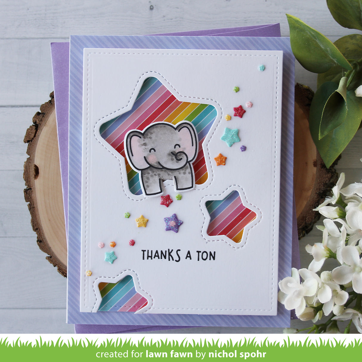 outside in stitched star stackables