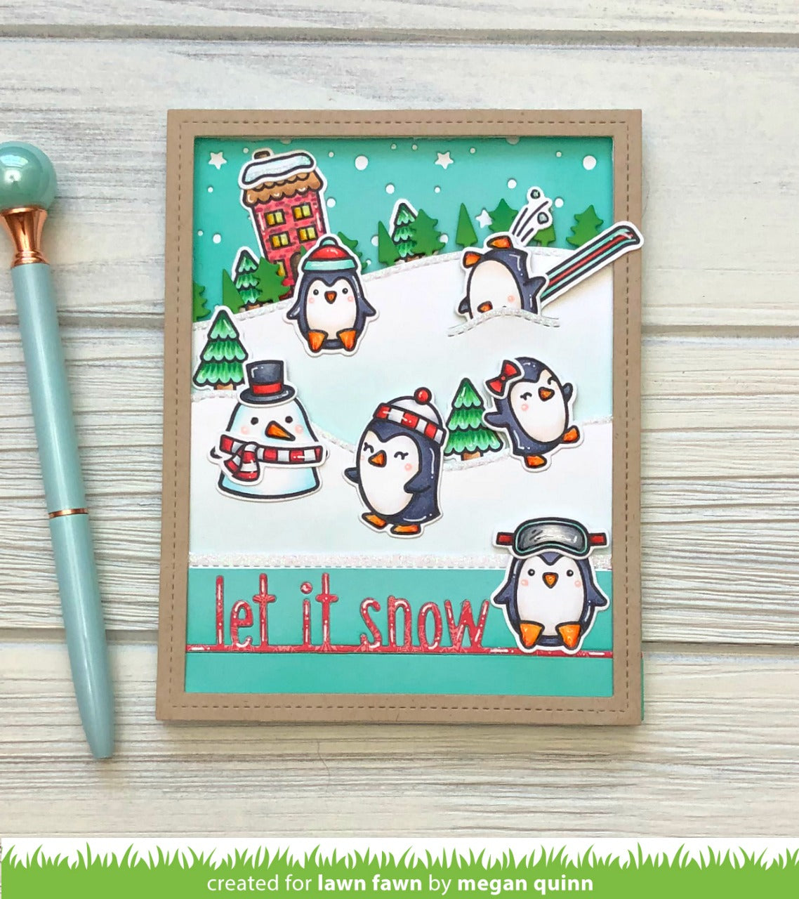 _let it snow line border_