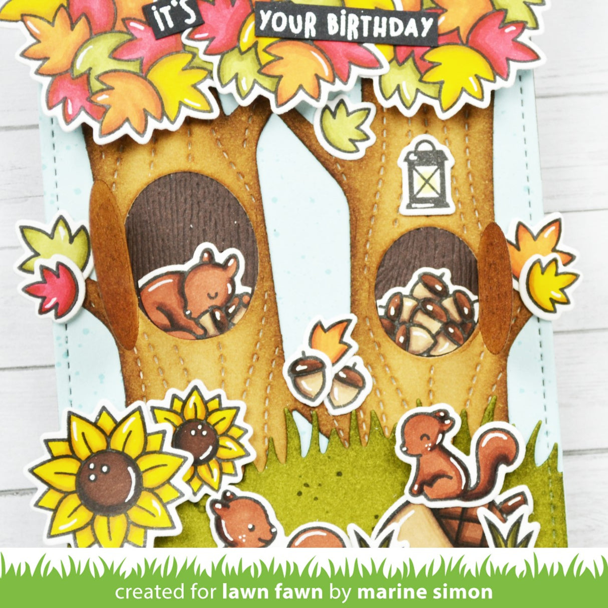 lift the flap tree backdrop