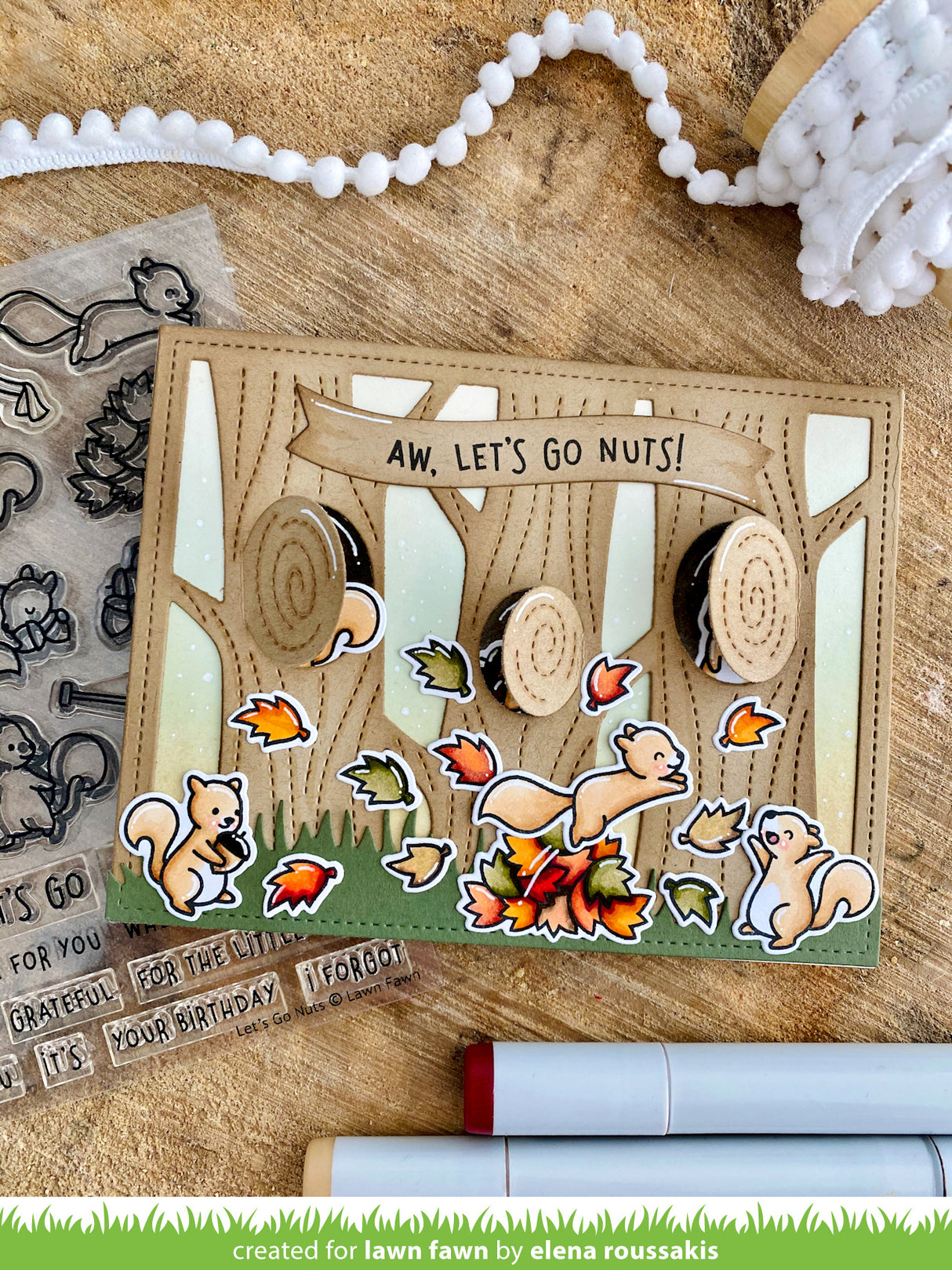 lift the flap tree backdrop