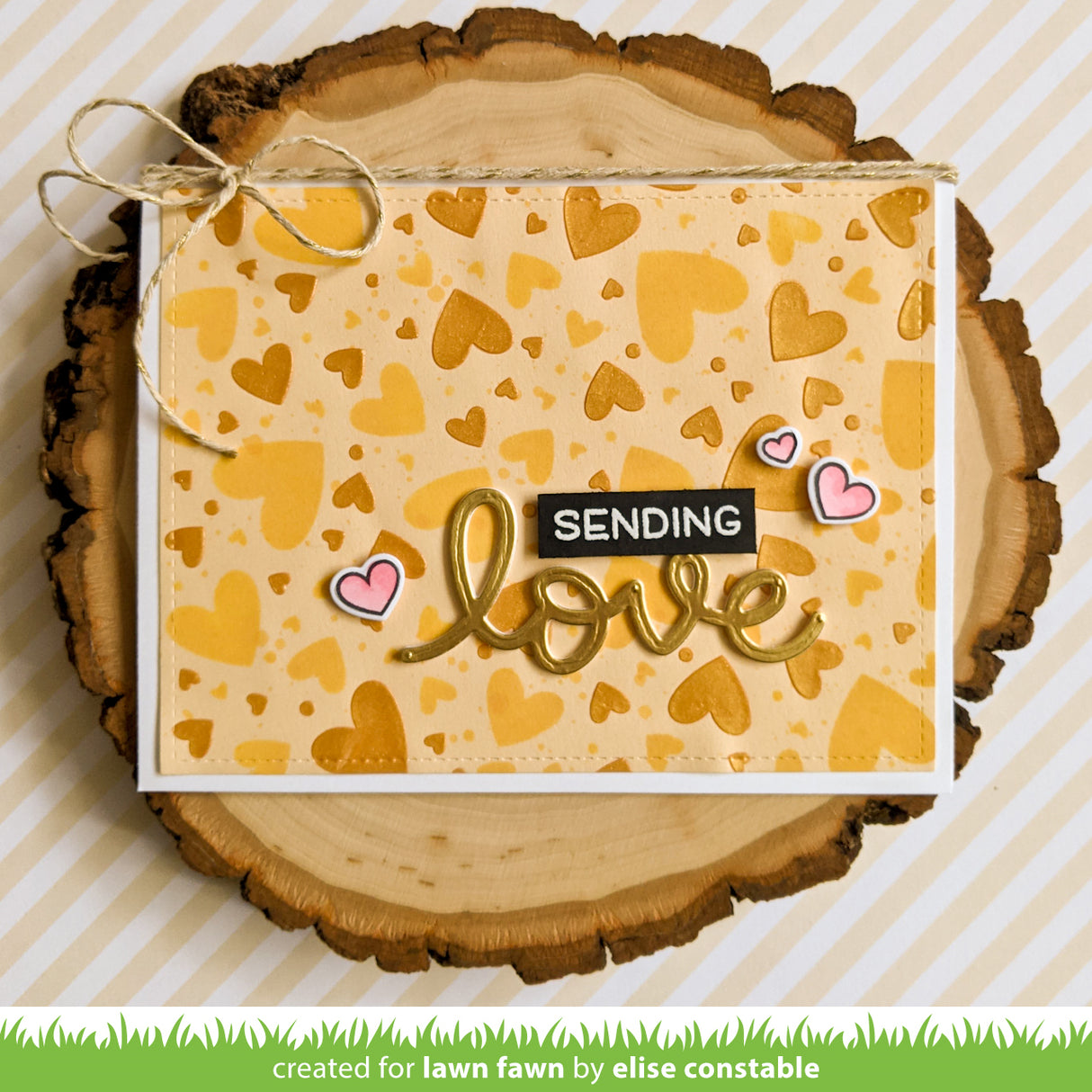 lots of hearts background stencils