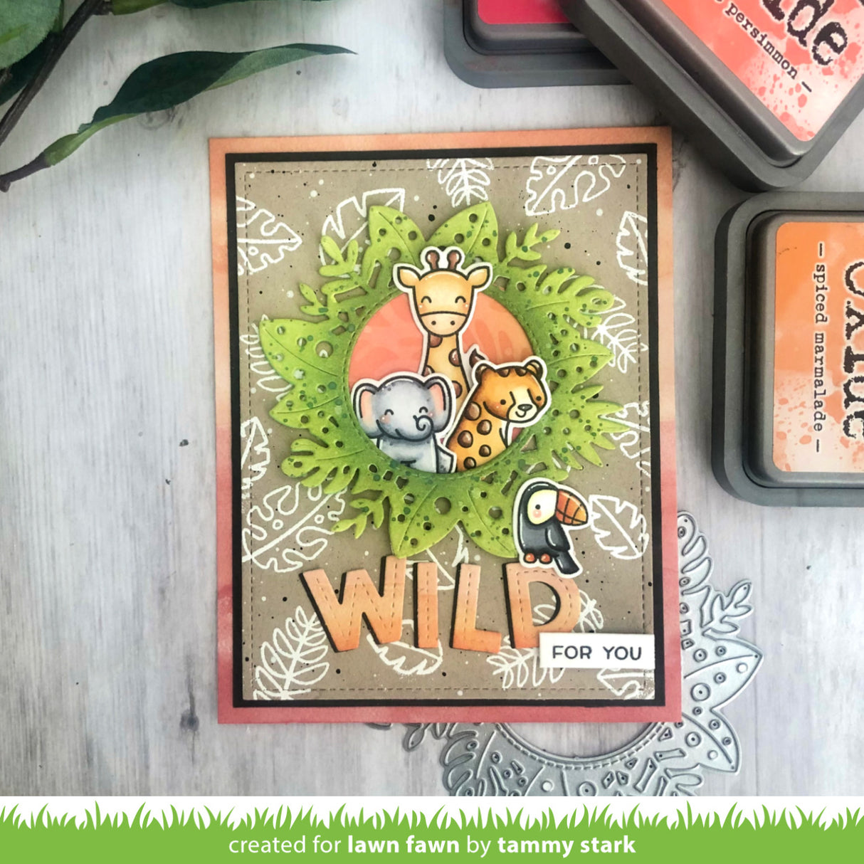 magic iris tropical leaves add-on