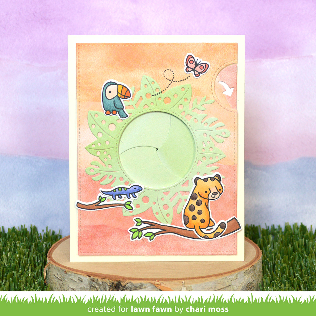 magic iris tropical leaves add-on