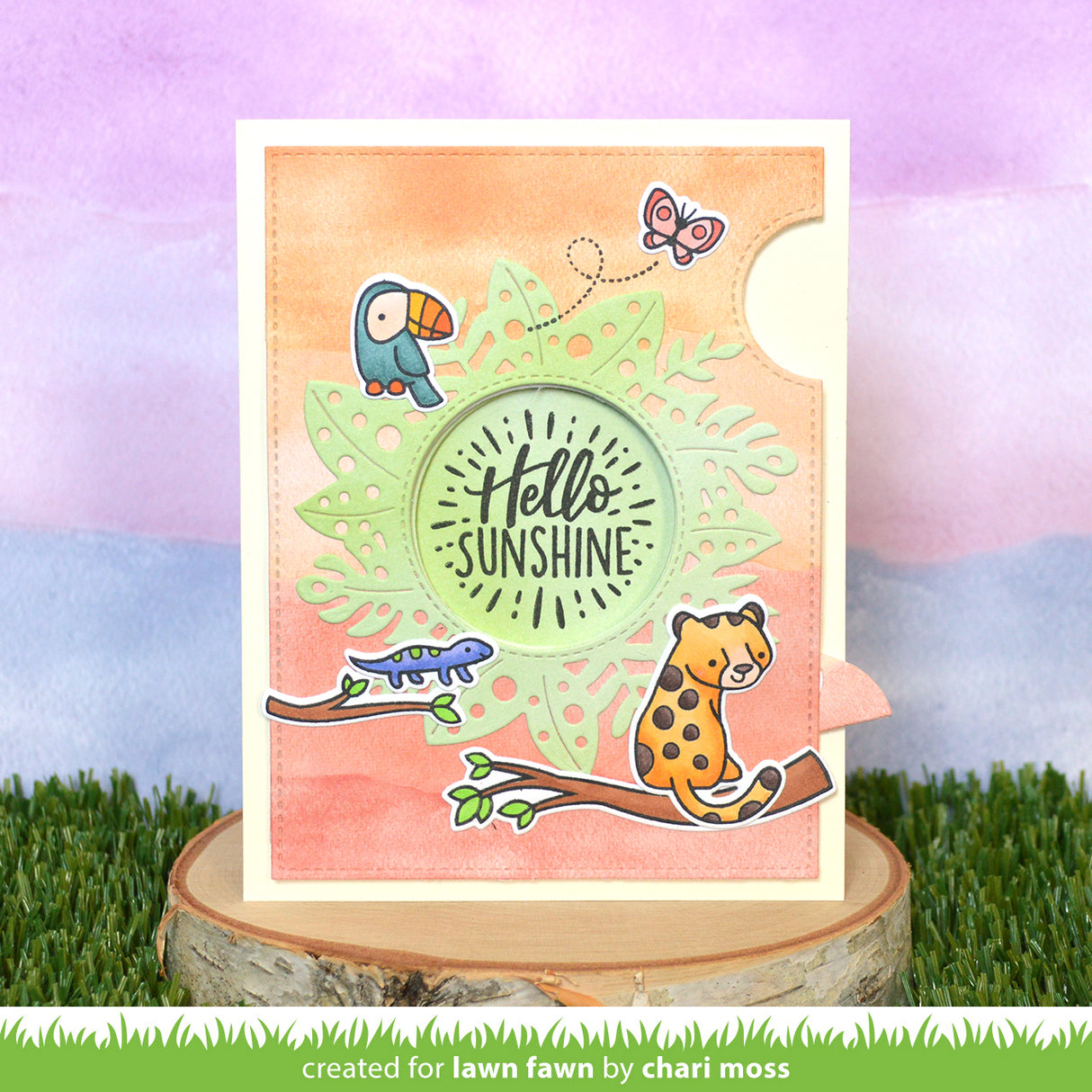 magic iris tropical leaves add-on