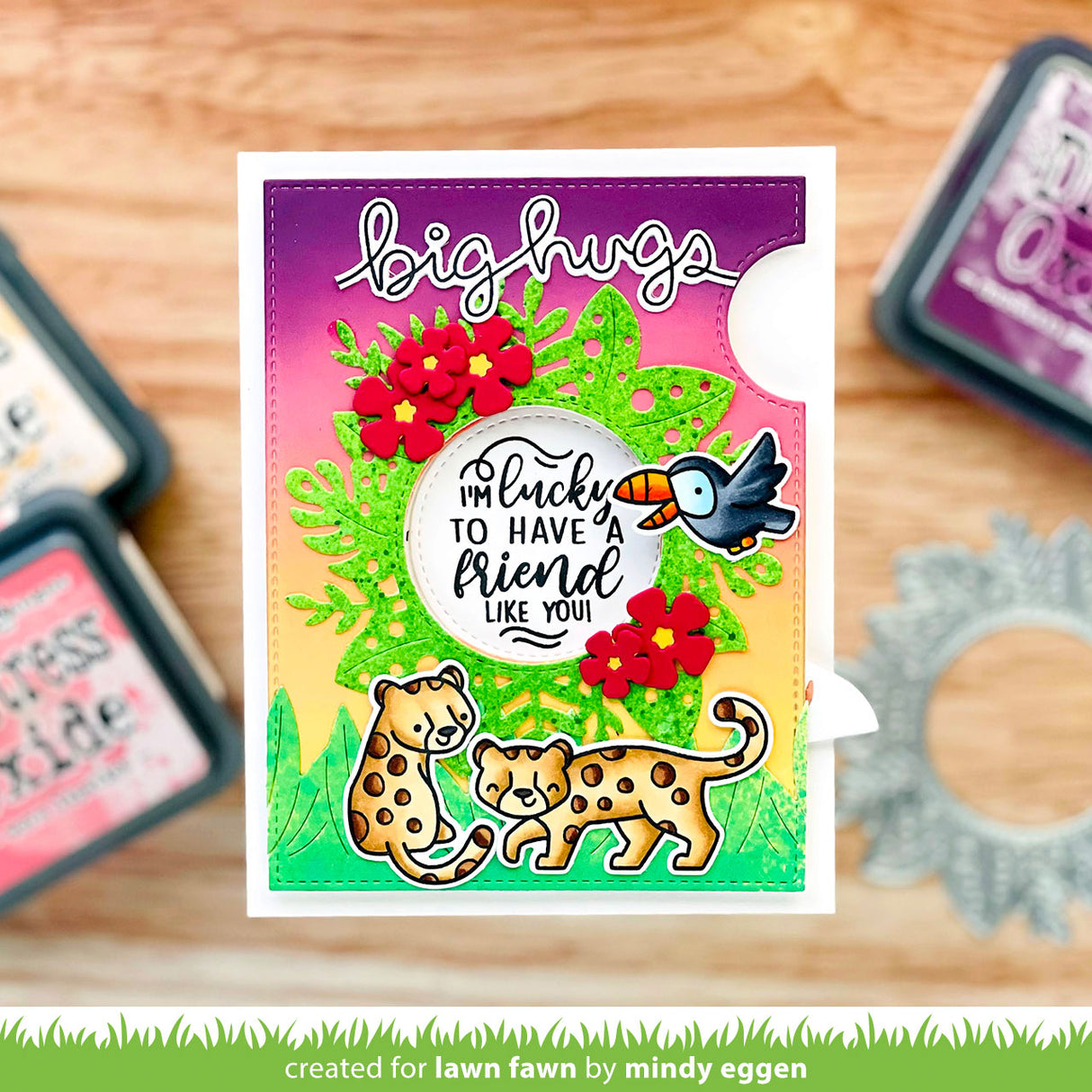 magic iris tropical leaves add-on