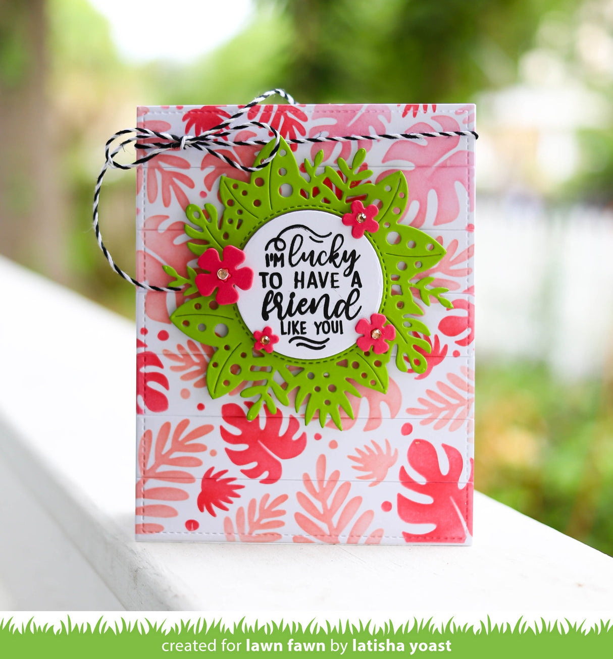 tropical leaves background stencils