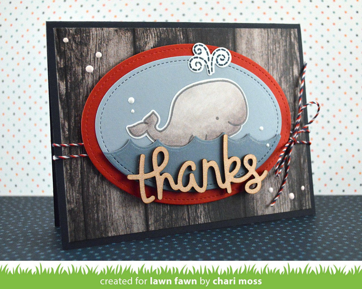 large stitched oval stackables