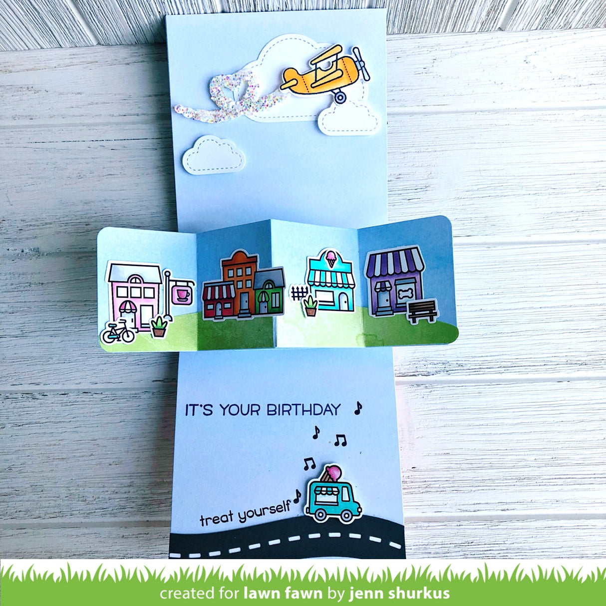 outside in stitched cloud stackables