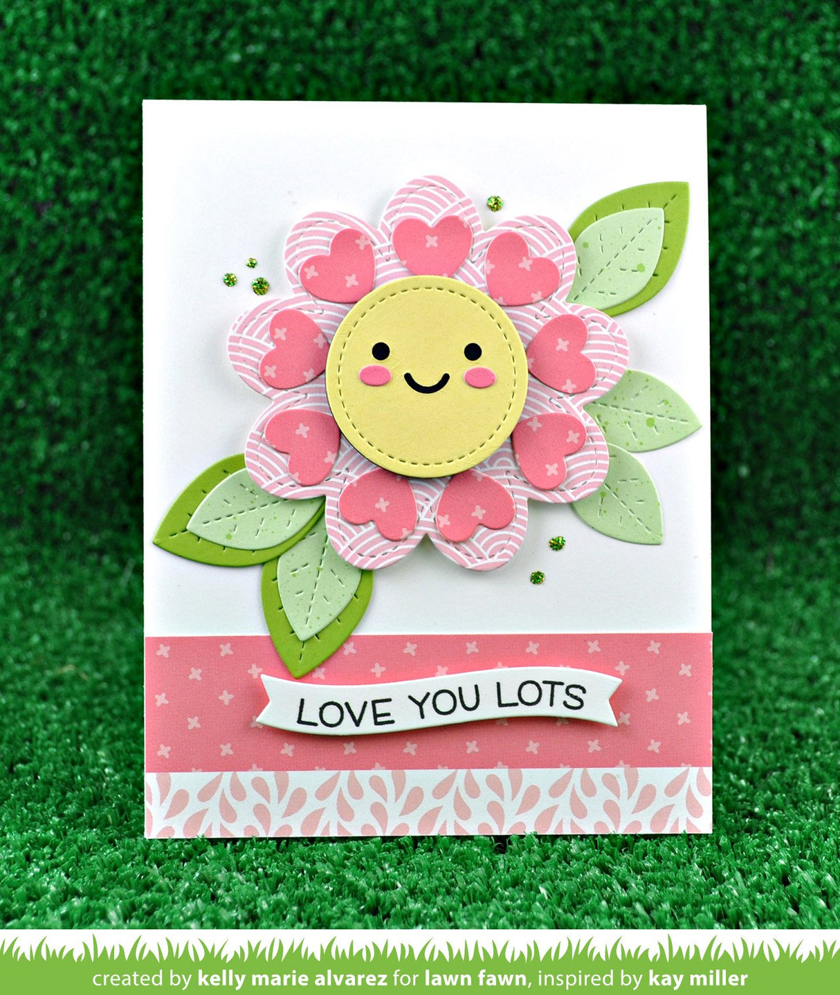 outside in stitched flower