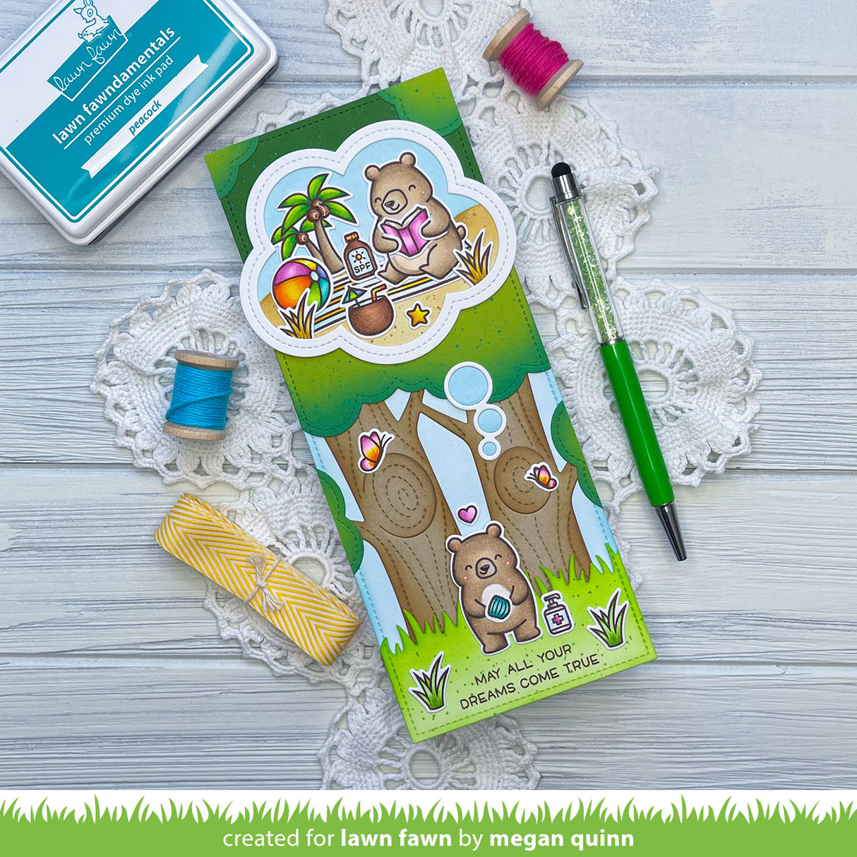 outside in stitched thought bubble stackables