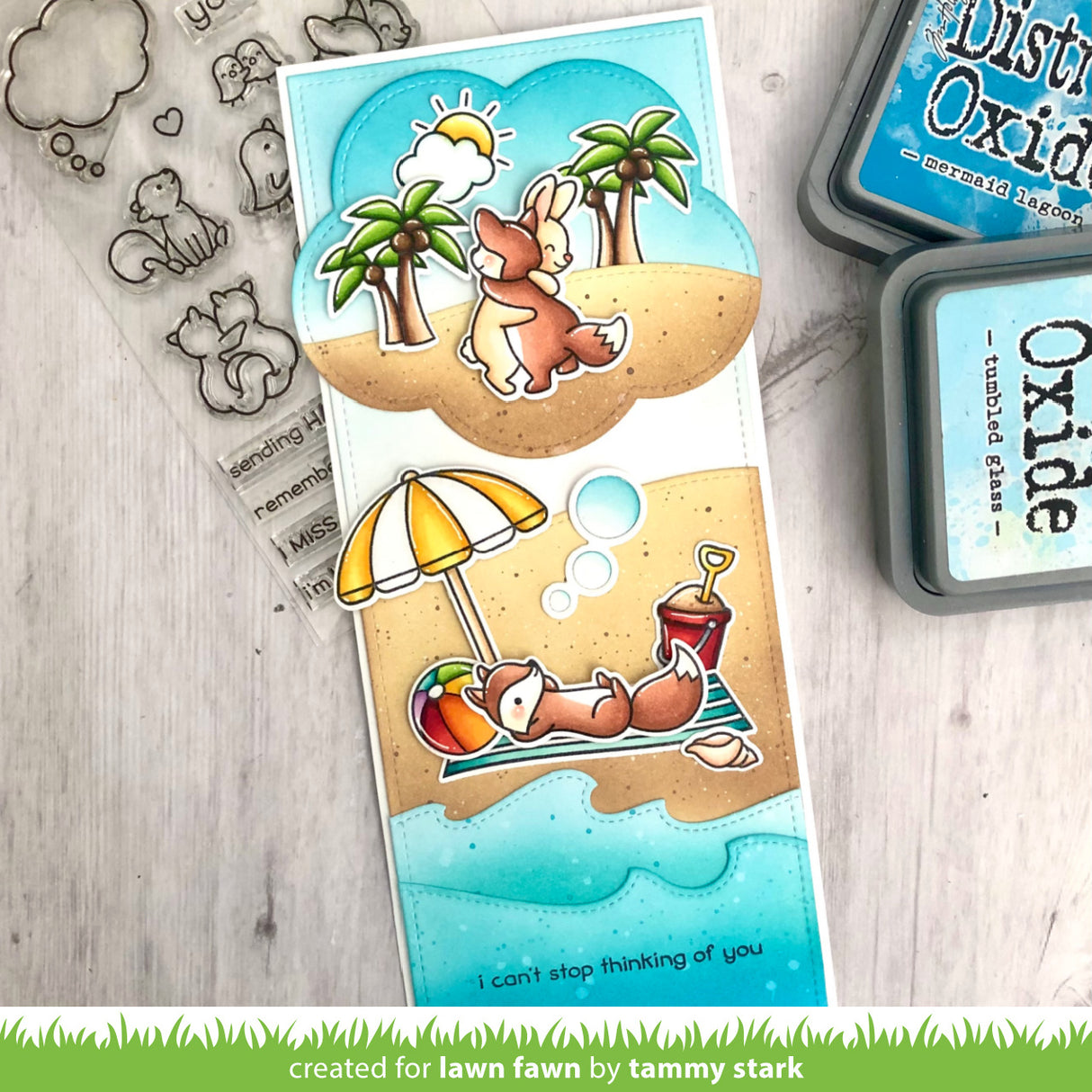 outside in stitched thought bubble stackables