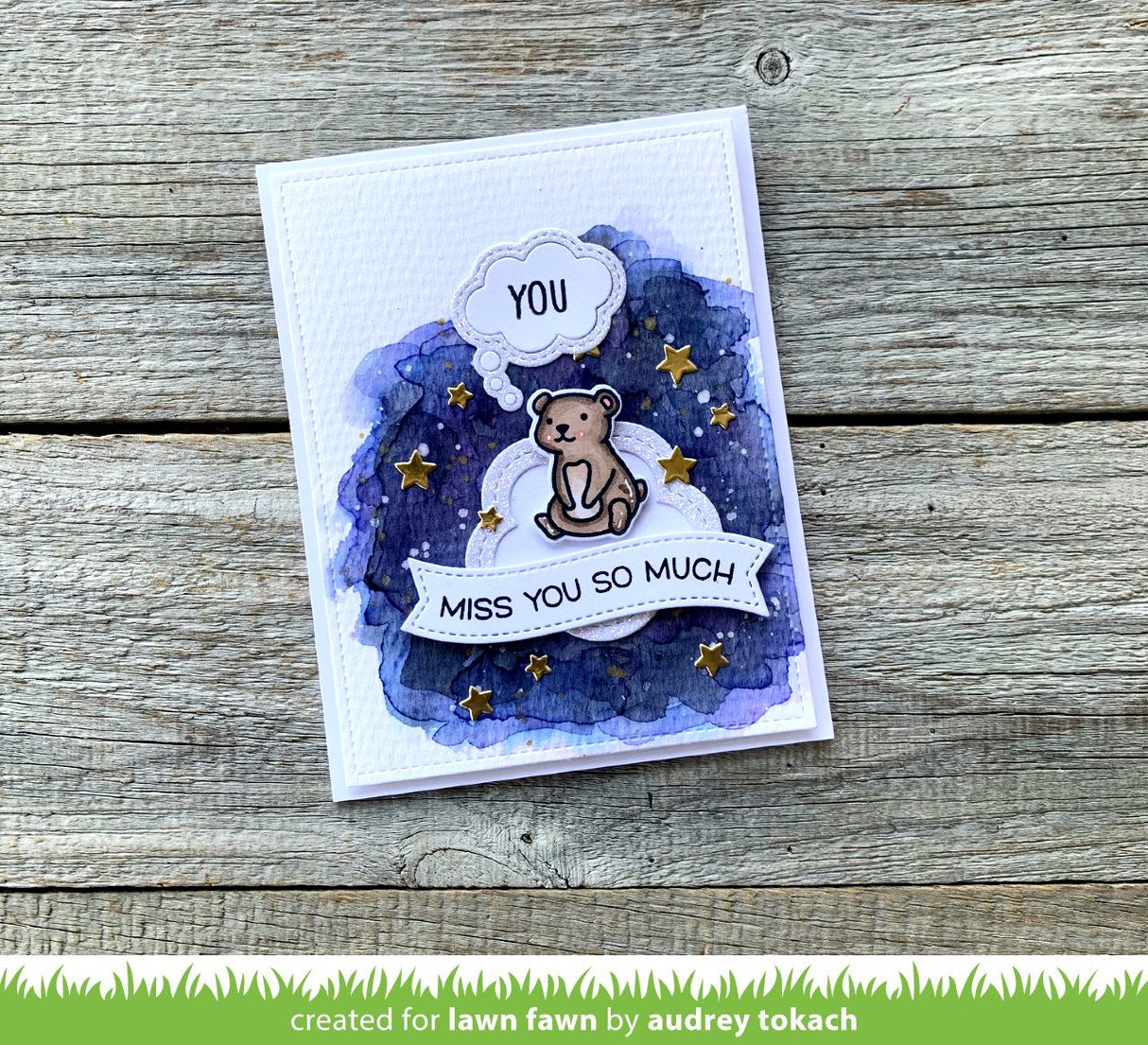 outside in stitched thought bubble stackables