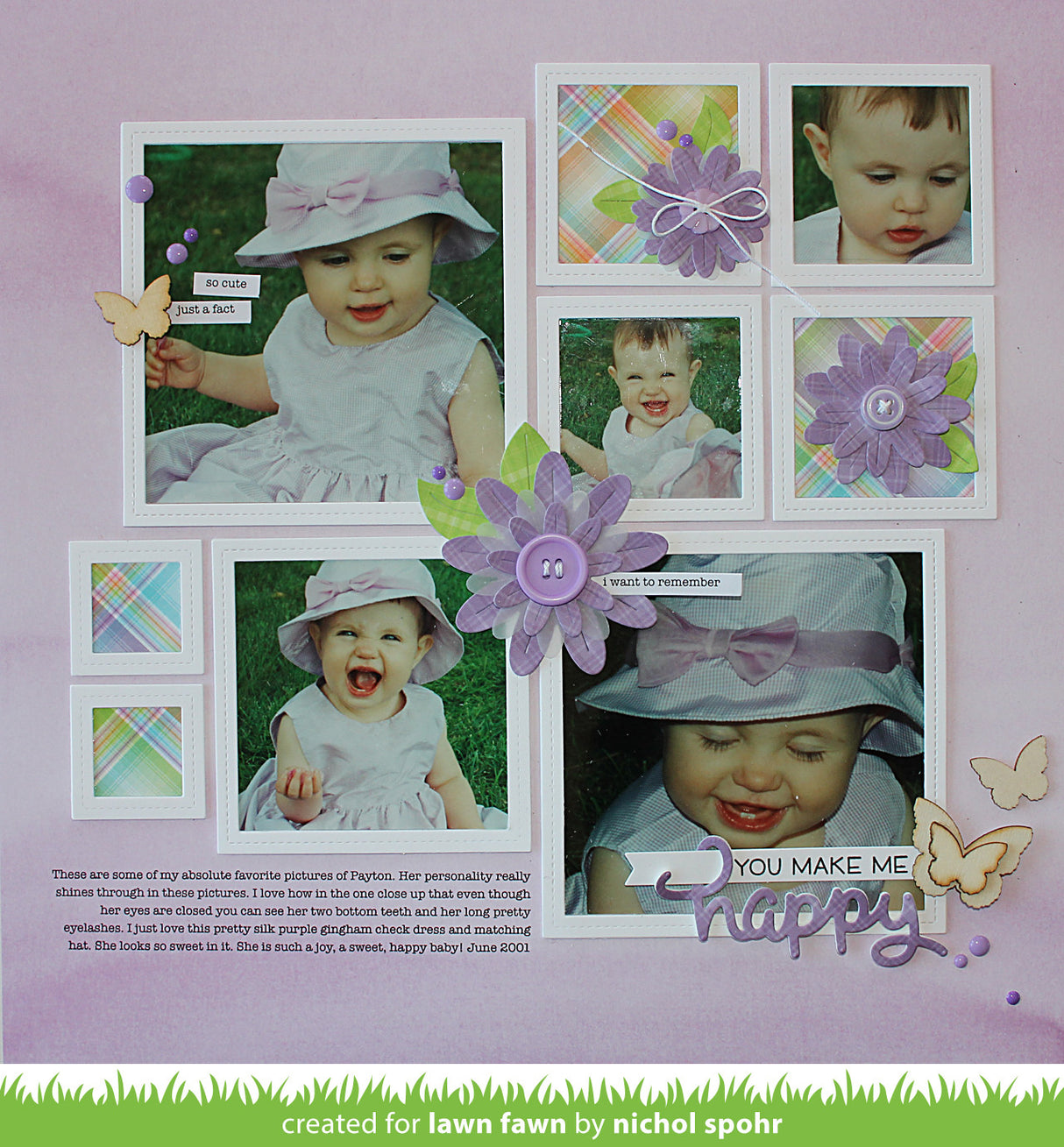 large stitched square stackables