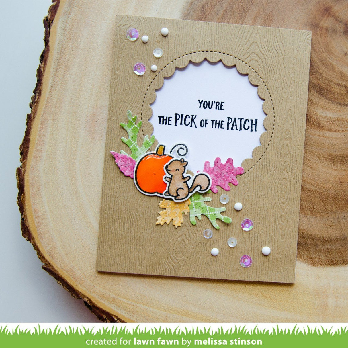 reverse stitched scalloped circle windows