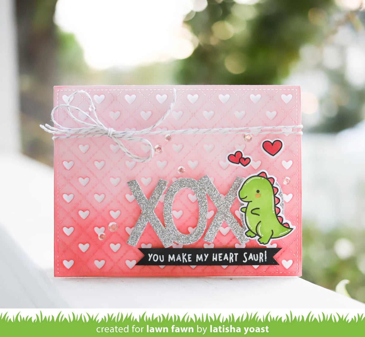 quilted heart backdrop: landscape
