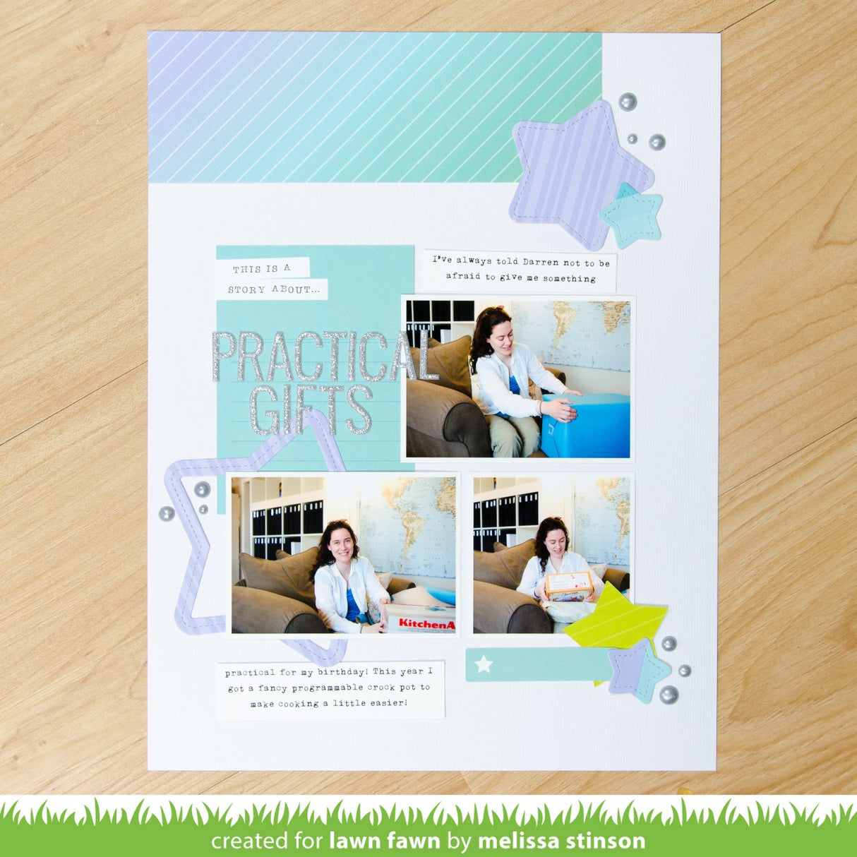 outside in stitched star stackables