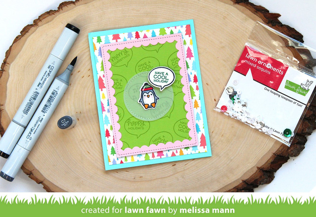 reverse stitched scalloped rectangle windows