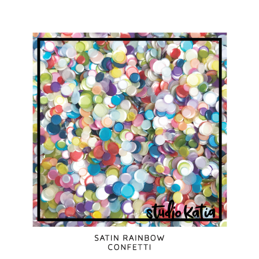studio katia - satin rainbow confetti