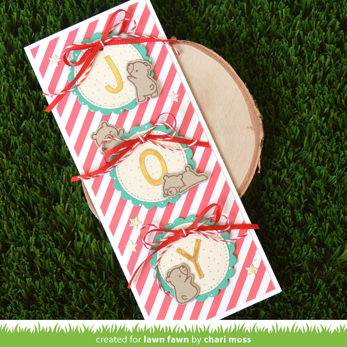 scalloped circle gift tag