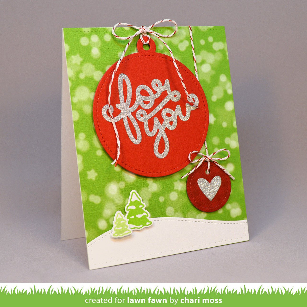 stitched circle tags