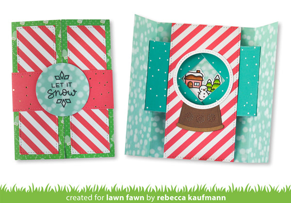 shutter card snow globe add-on