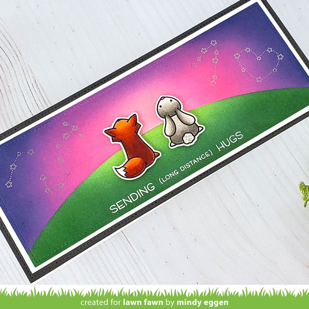 slimline simple hillside stencils