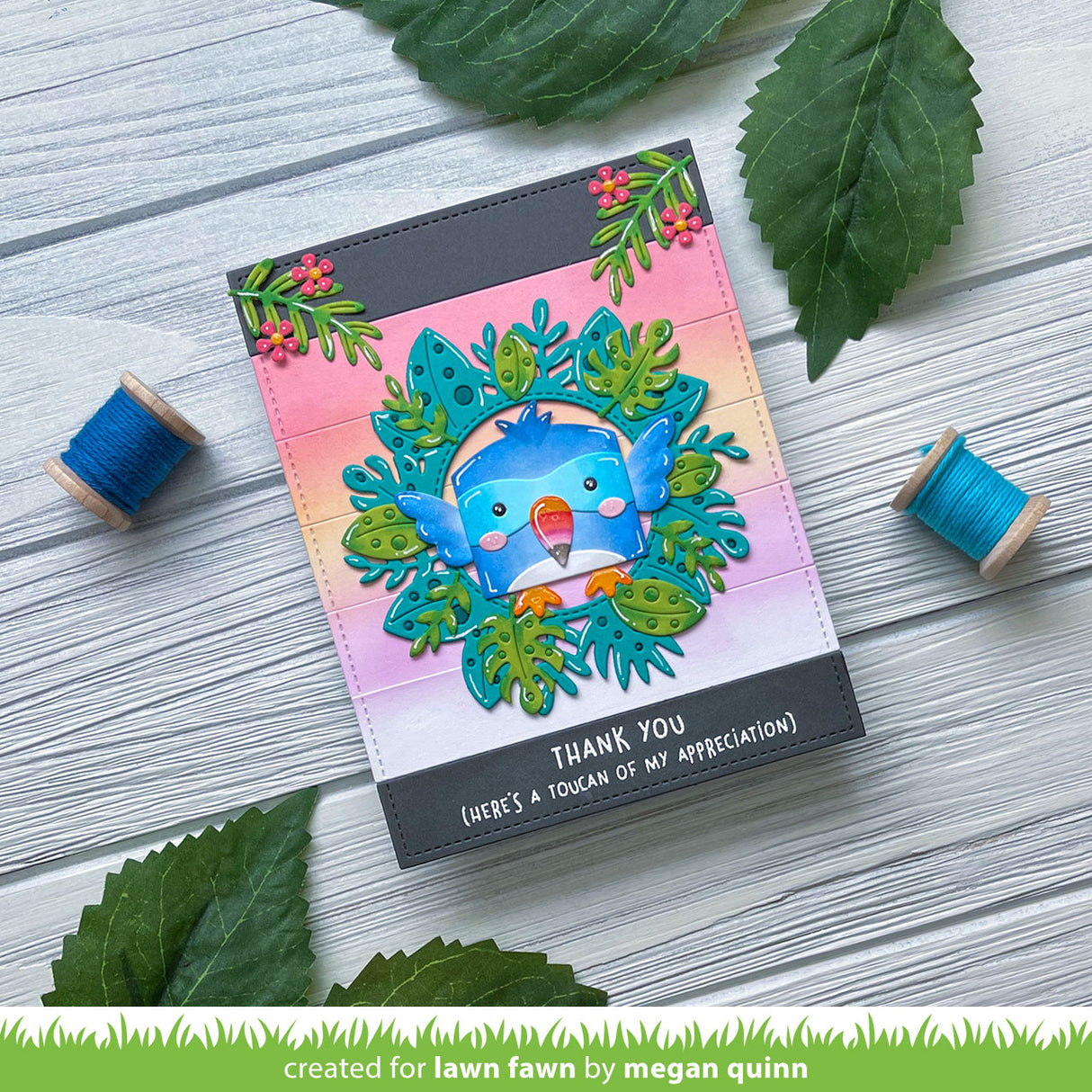 magic iris tropical leaves add-on