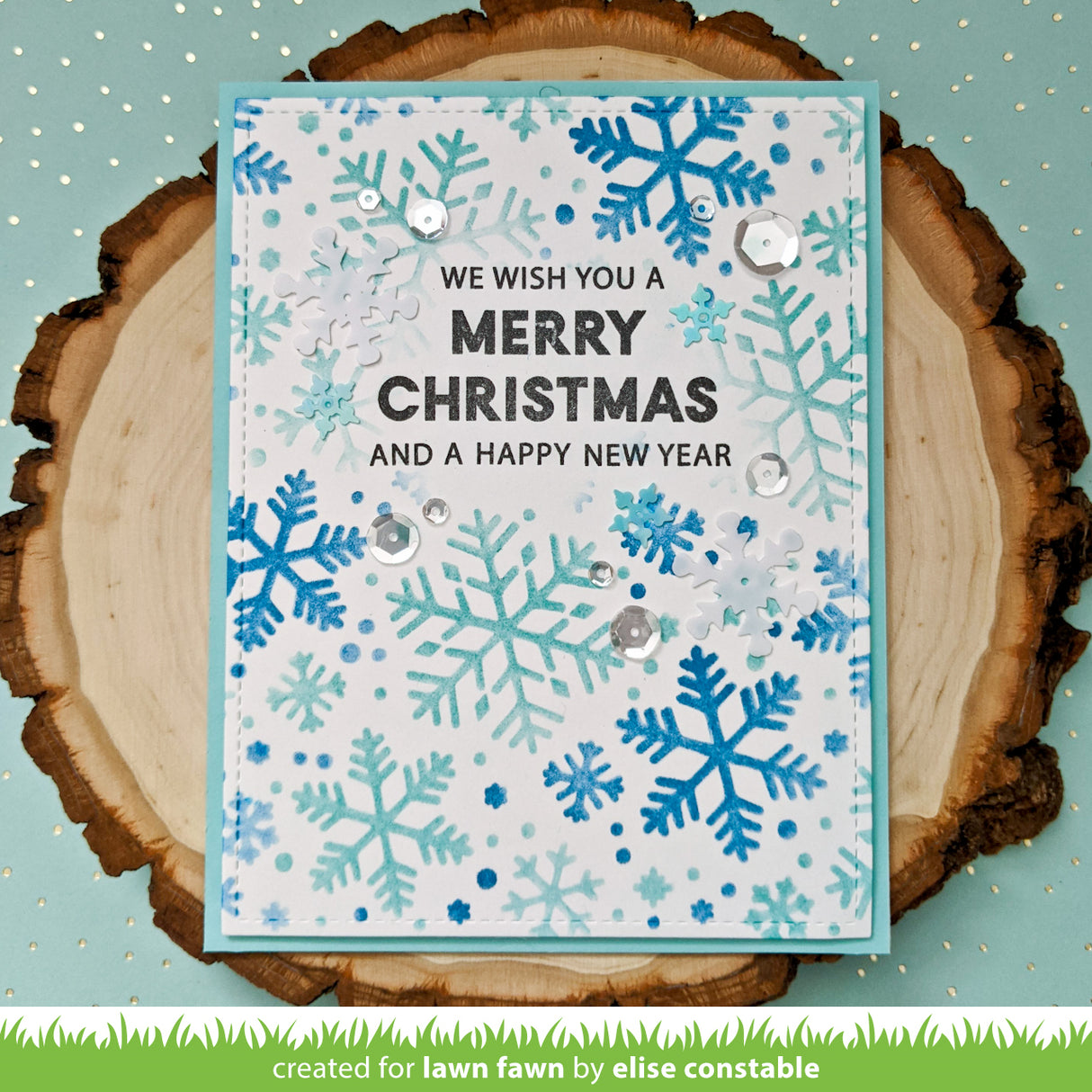 snowflake background stencils