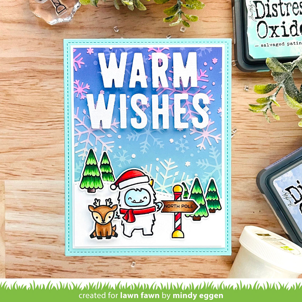 snowflake background stencils