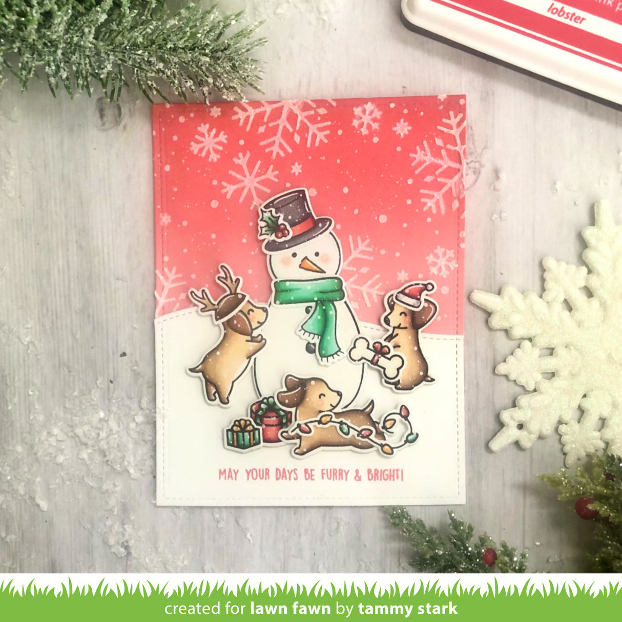 snowflake background stencils