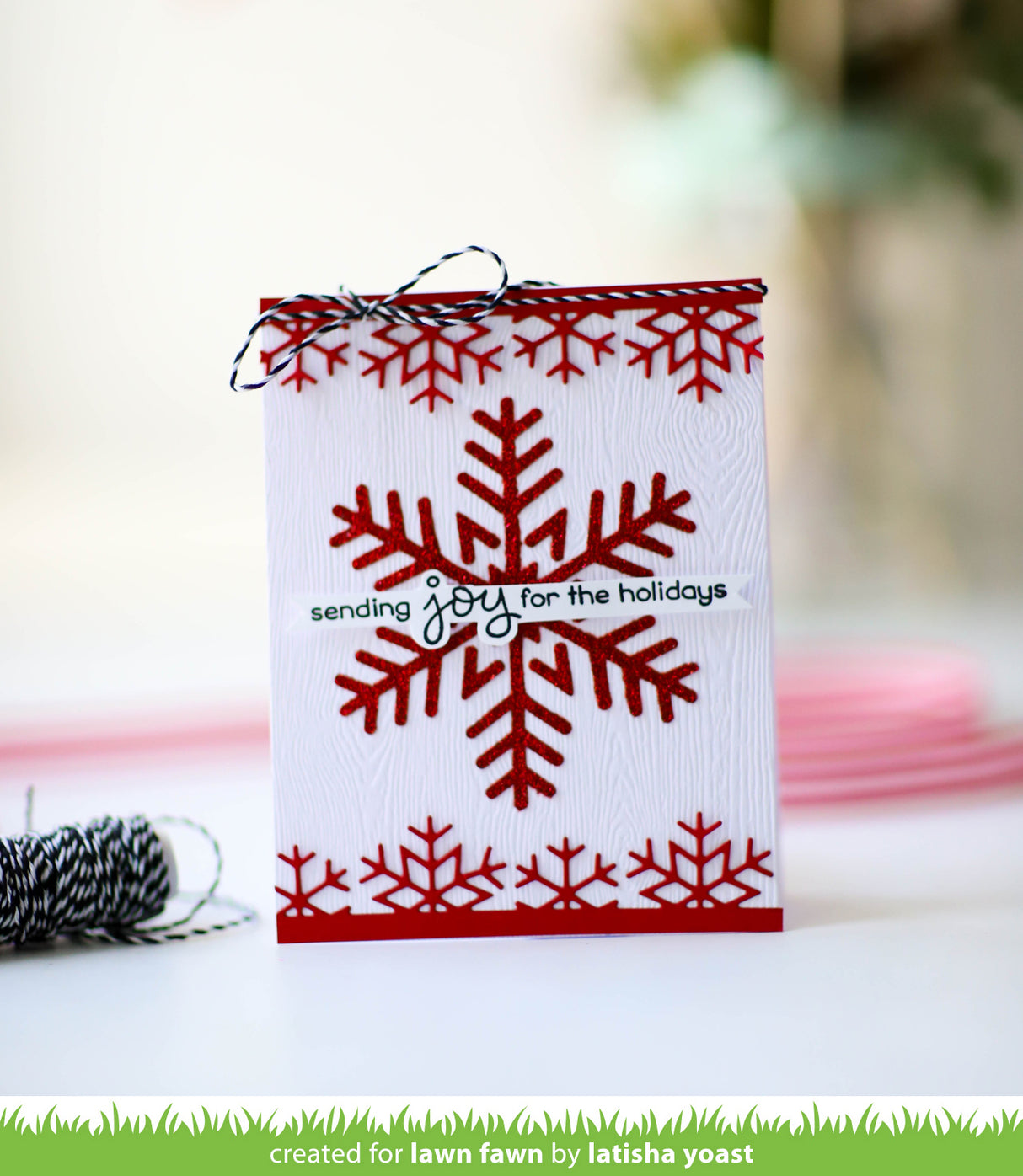 snowflake trio stencil