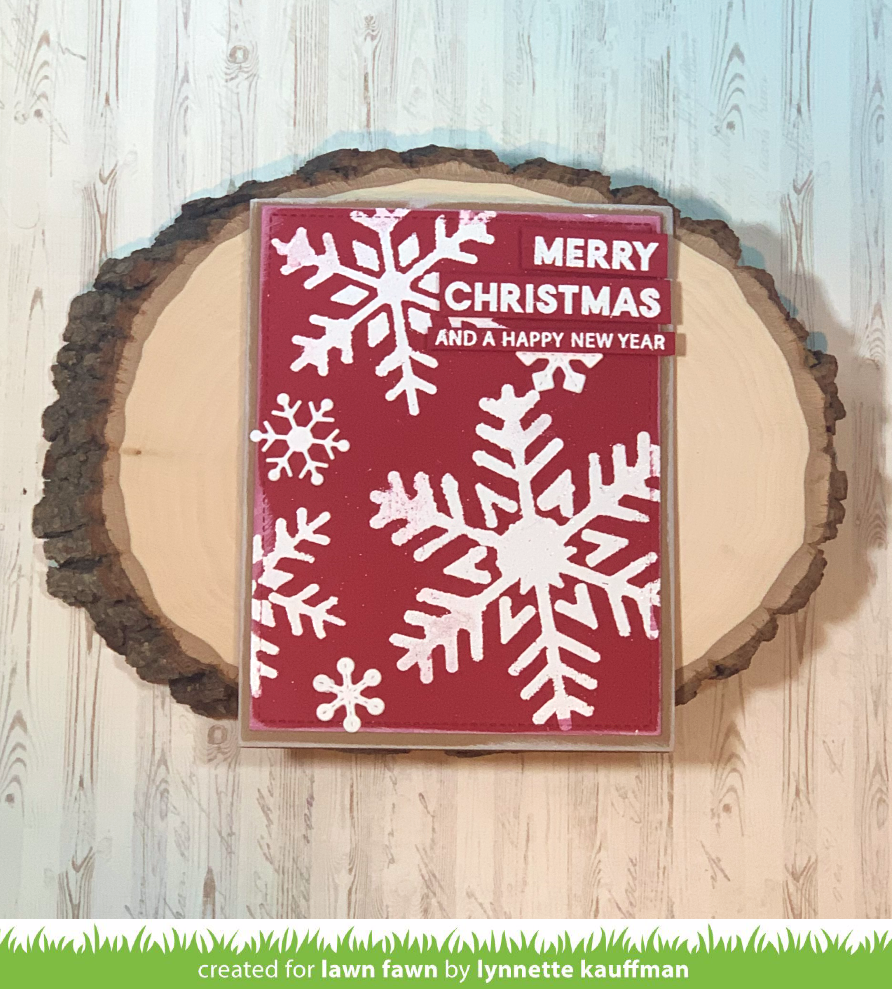 snowflake trio stencil