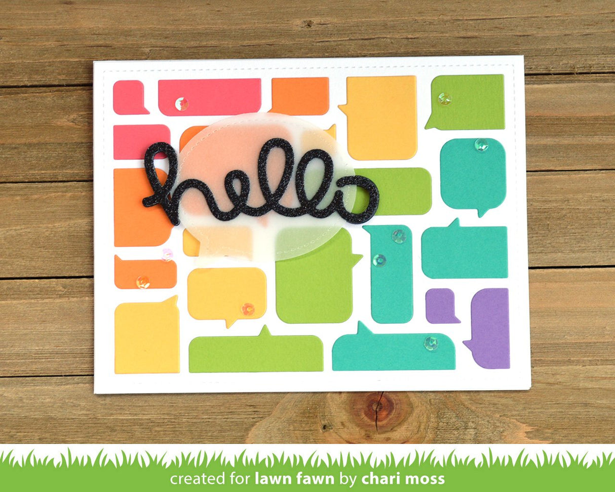 speech bubble backdrop