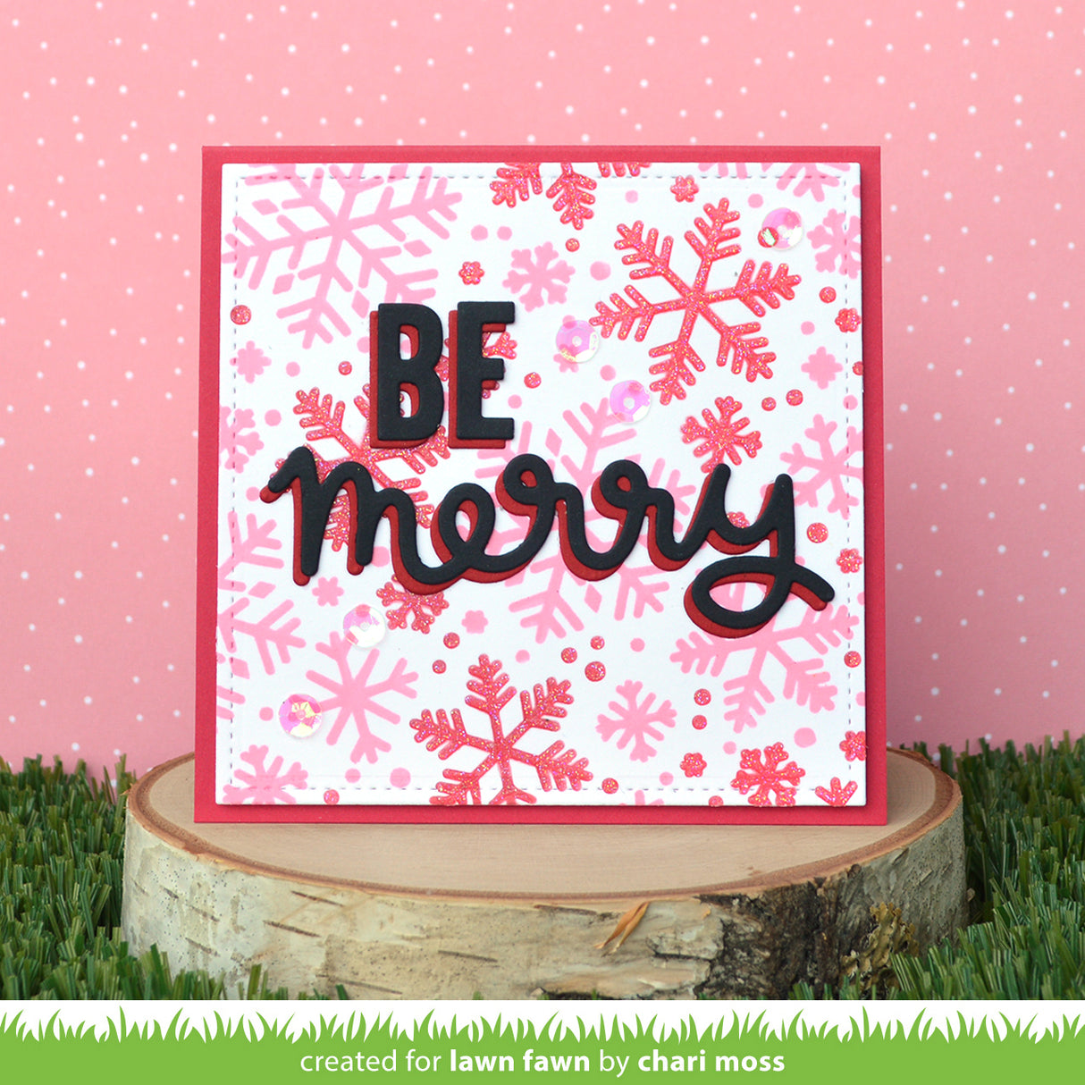 snowflake background stencils