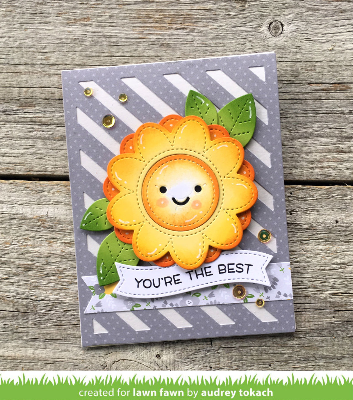 stitched flower frame