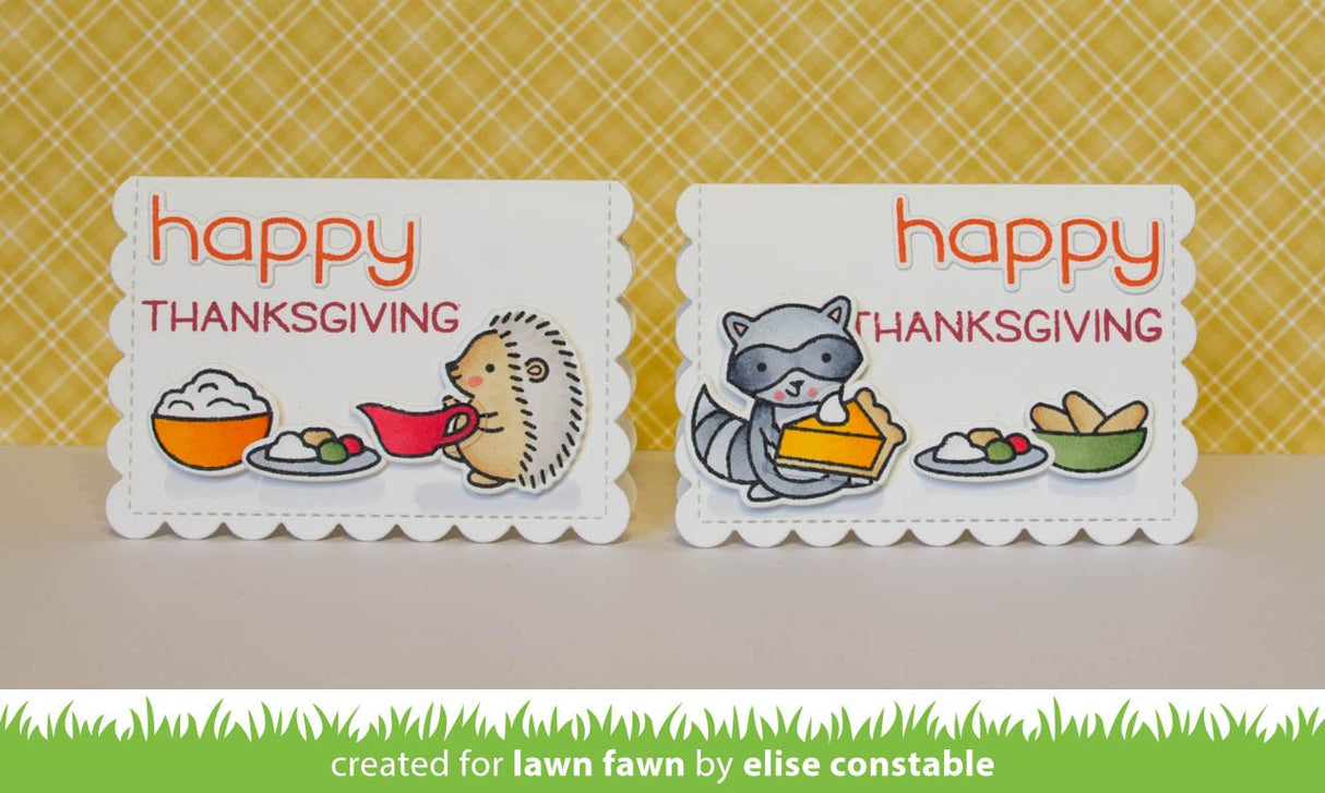 outside in stitched scalloped rectangle stackables