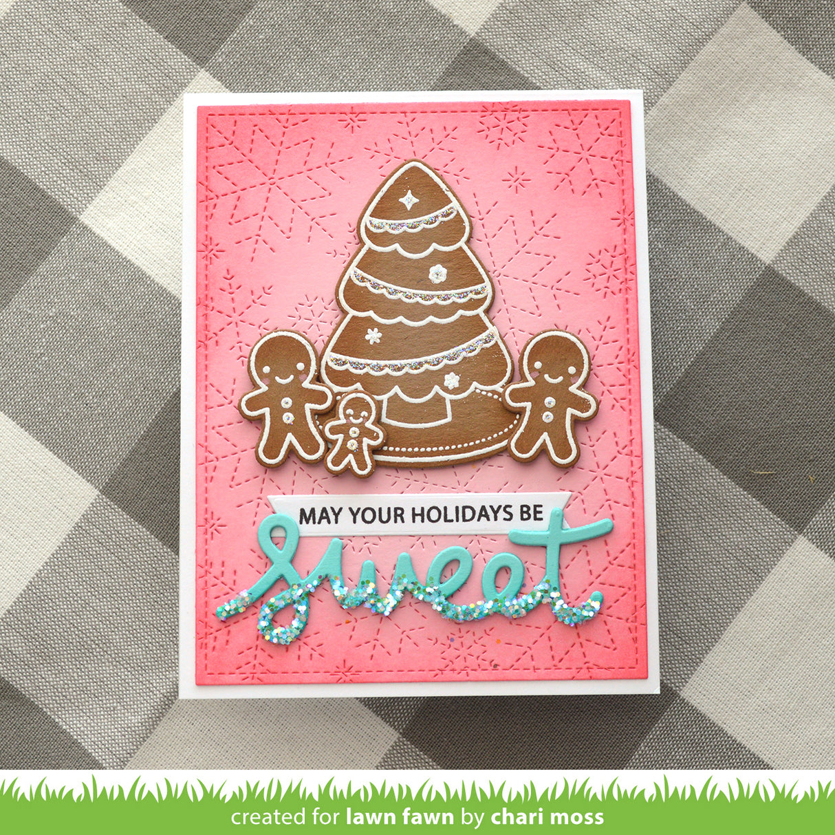 stitched snowflake backdrop