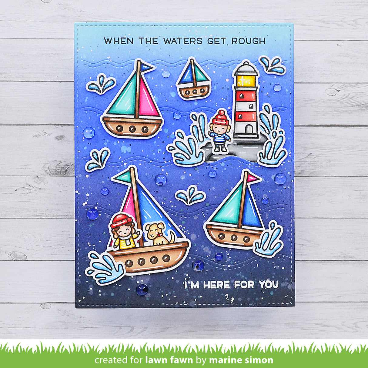 stitched wavy backdrop: portrait