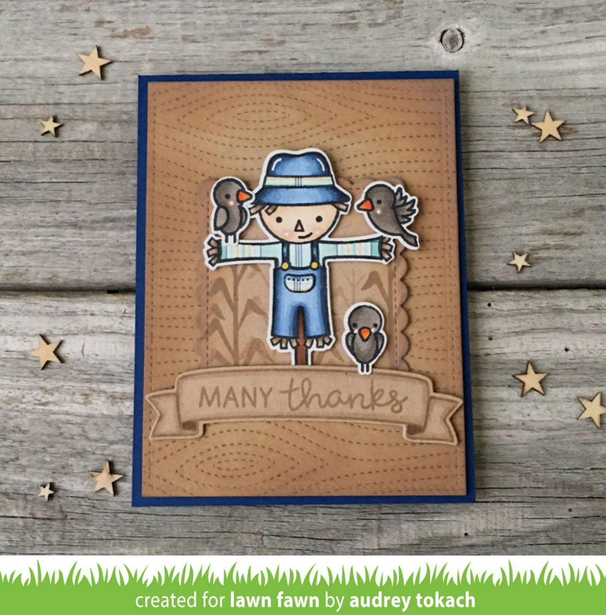 outside in stitched scalloped rectangle stackables