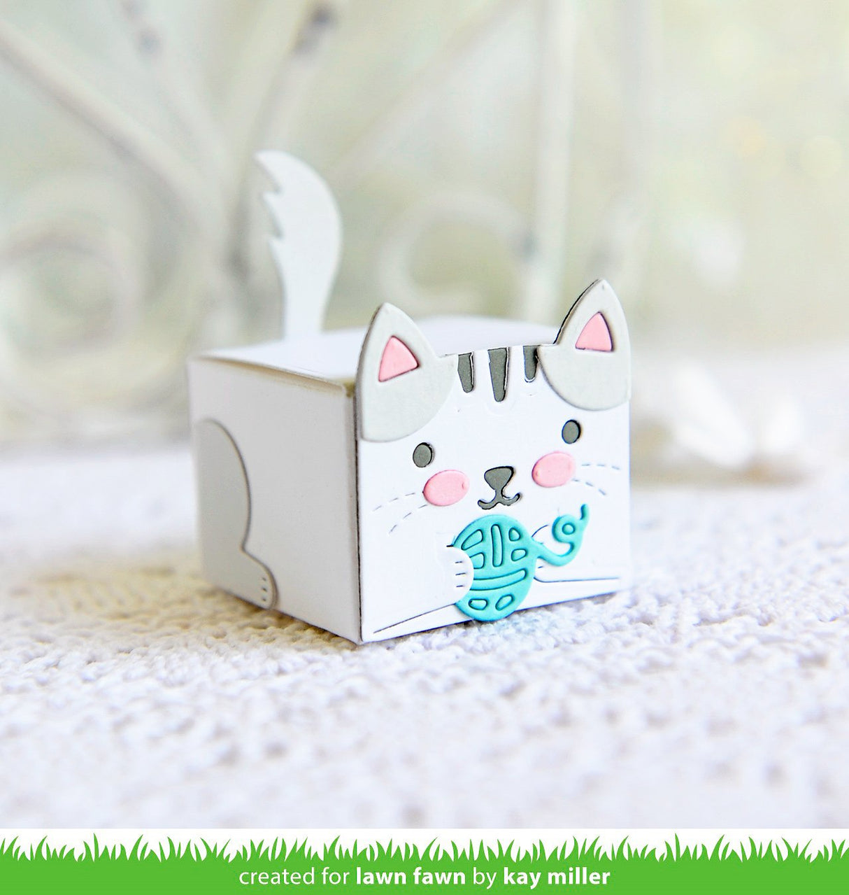 tiny gift box cat add-on