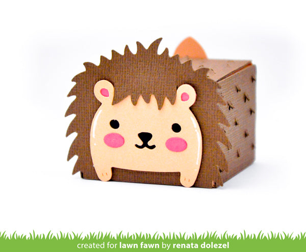 tiny gift box hedgehog add-on