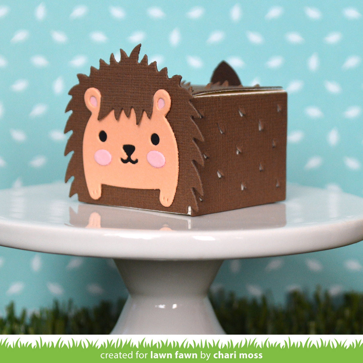 tiny gift box hedgehog add-on