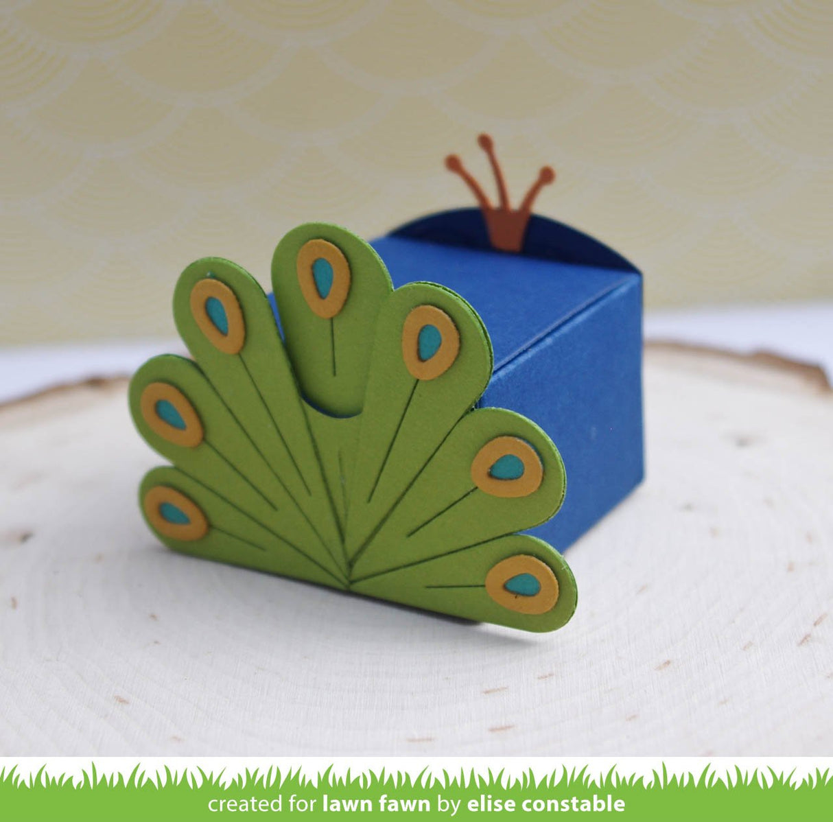 tiny gift box peacock and turkey add-on