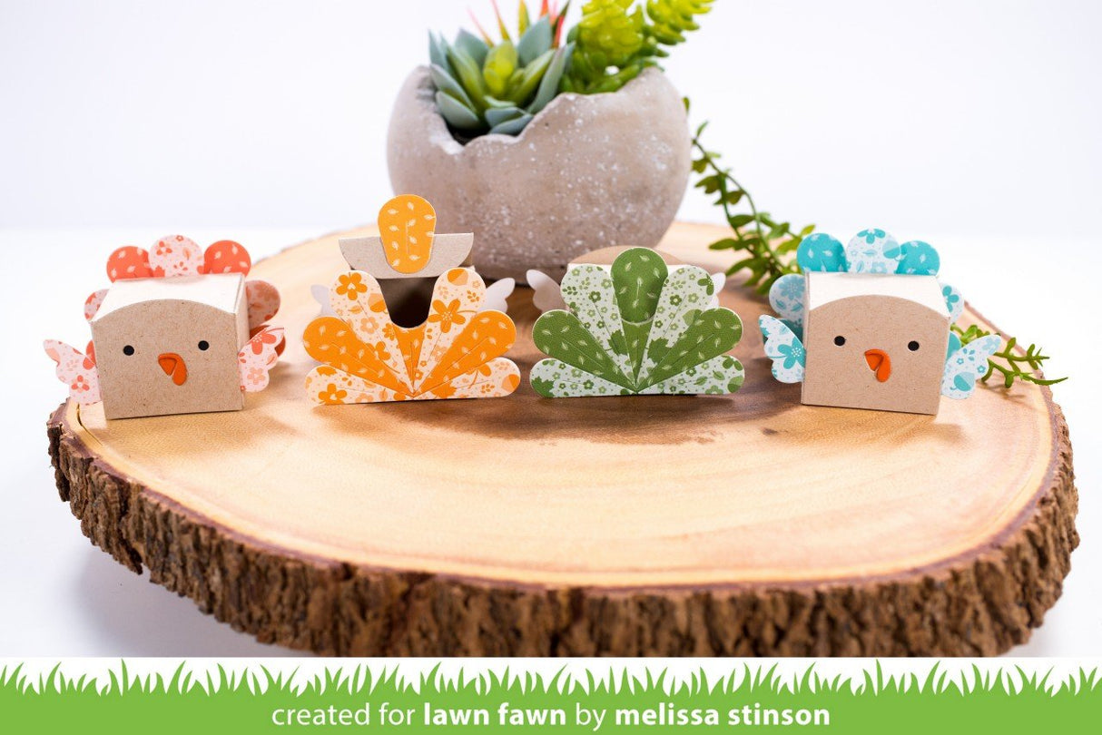 tiny gift box peacock and turkey add-on