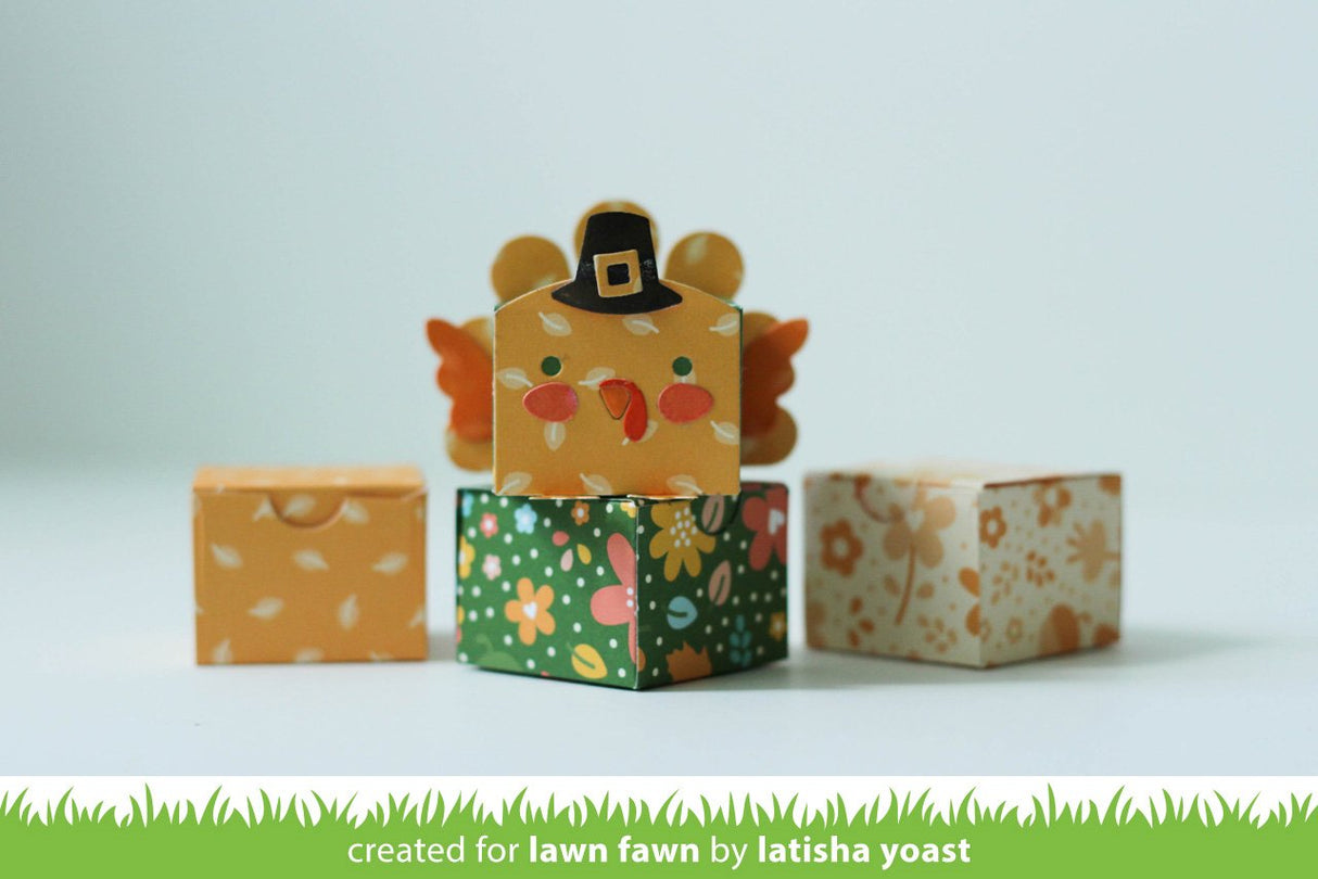 tiny gift box peacock and turkey add-on