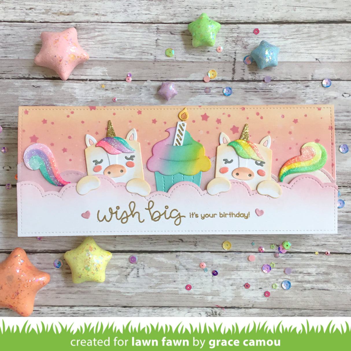 tiny gift box unicorn and horse add-on