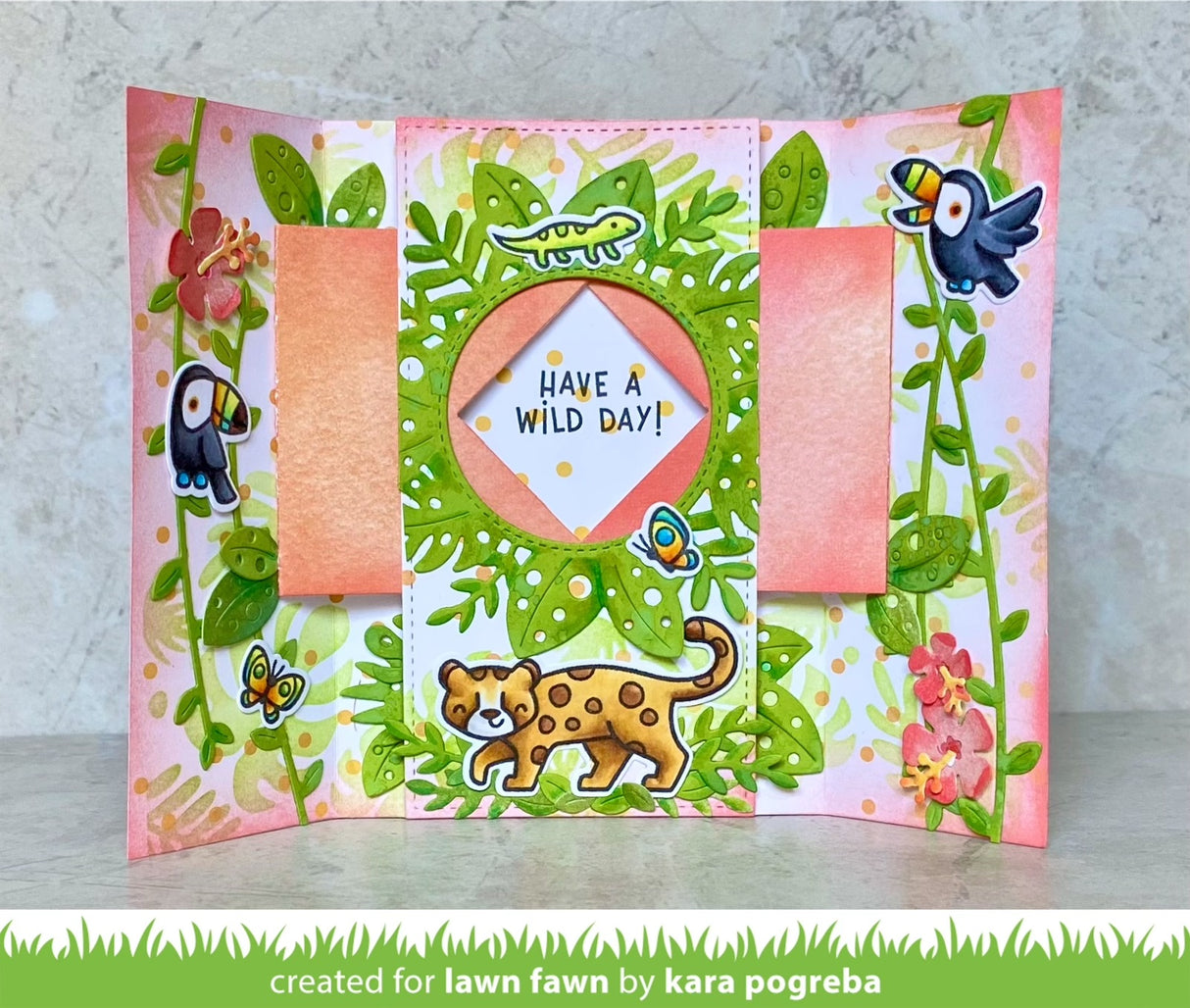 magic iris tropical leaves add-on