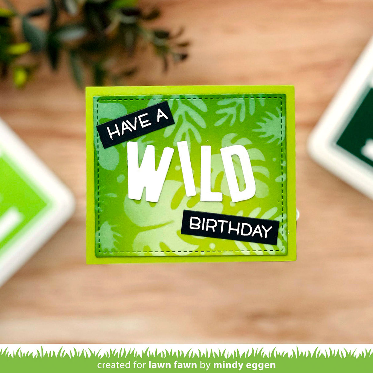 tropical leaves background stencils