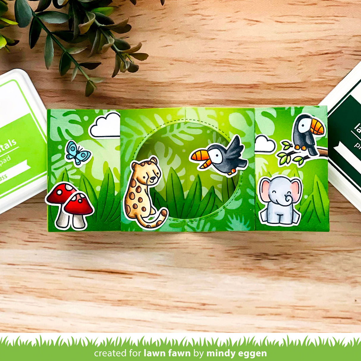 tropical leaves background stencils